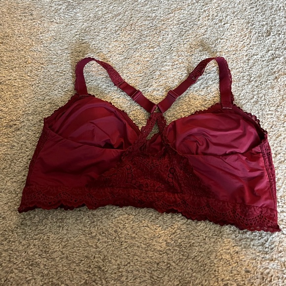 Auden Burgundy Bralette Size 2x - Picture 7 of 7